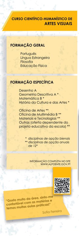 Cursos Científico-Humanísticos — Artes Visuais
