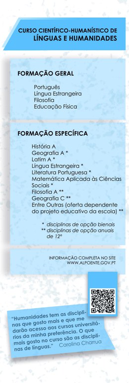 Cursos Científico-Humanísticos — Línguas e Humanidades