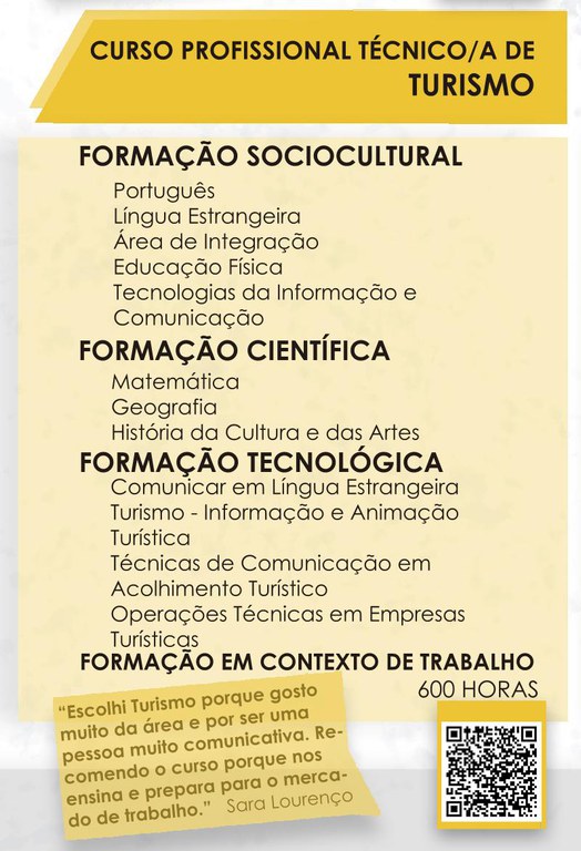 Curso Profissional de Turismo